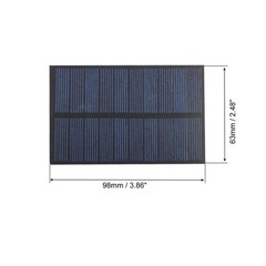 Mini Solar Cell Panel 5V 175mA 0.875W 98mm x 63mm 1pc