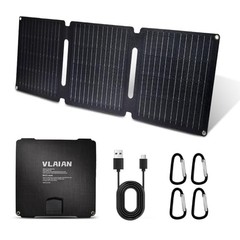 30W Portable Solar Panel,Foldable Solar Panels Charger for Camping Hiking