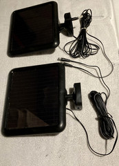 Lot 2 Solar Panels 5v-11v Security lights Battery Chargers Multiuse Power Source