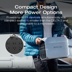 EcoFlow DELTA 3 Plus 1024Wh Portable Power Station LFP Battery+220W Solar Panel