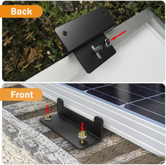 32 PCS Solar Panel Mounting Z Brackets,Solar Panel Mounting Brackets for RV | Li