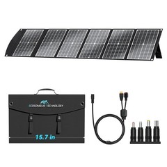 200W Portable Foldable Solar Panel MC4 USB-C Power Station RV Camping