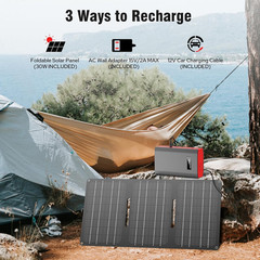 300W Solar Generator & 65W Power Bank – Ideal for Camping & Emergencies
