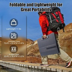 100W/200W Outdoor Camping Portable Solar Panel Foldable Solar Panel Waterproof