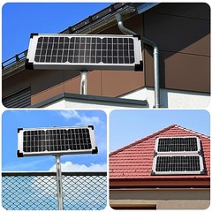 10 Watt Solar Panel Kit – Replace FM123 for Mighty Mule FM200 FM350 FM500 FM502