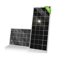 ECO-WORTHY Bifacial 100 Watt 12 Volt Solar Panel Monocrystalline Rigid High-E…