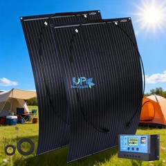 200W Solar Panel High-Efficiency Monocrystalline Home RV Off-Grid 18V Charging