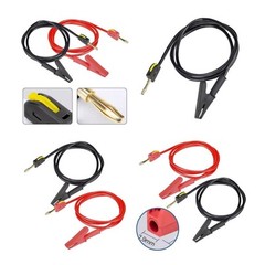 Banana to Crocodile Clip Testing Cable for Multimeter and Power Supply