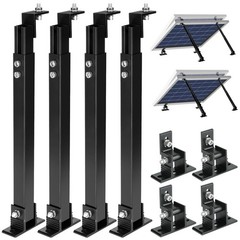 CARLKEMIAN Solar Panel Mount, Aluminum Alloy Adjustable Solar Panel Tilt Moun…