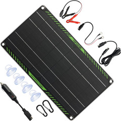 10 Watt 12 Volt Solar Trickle Charger 10W 12V Solar Panel Car Battery Charger Po