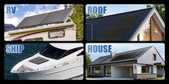 12V 200W Solar Panel Mono Black N-Type 18BB 25% High-Efficiency Home RV Off Grid