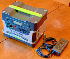 GoalZero Yeti 400 AGM Lead-Acid Portable Power Station with power supply