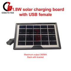 5V 1.8W 360mA Solar Panel with USB female for USB charging small desk lamp bulb