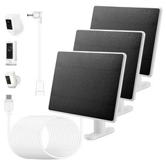3-Pack 6W Solar Charger for Ring Cameras, Compatible with Spotlight Cam & Stick