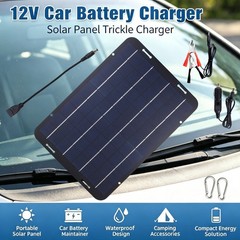 18 V 12 V Battery Charger Solar Powered Panel for Car Dump Trailer Boat Marine