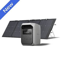 EcoFlow 1024Wh DELTA 3 Classic Portable Power Station with 220W Solar Panel