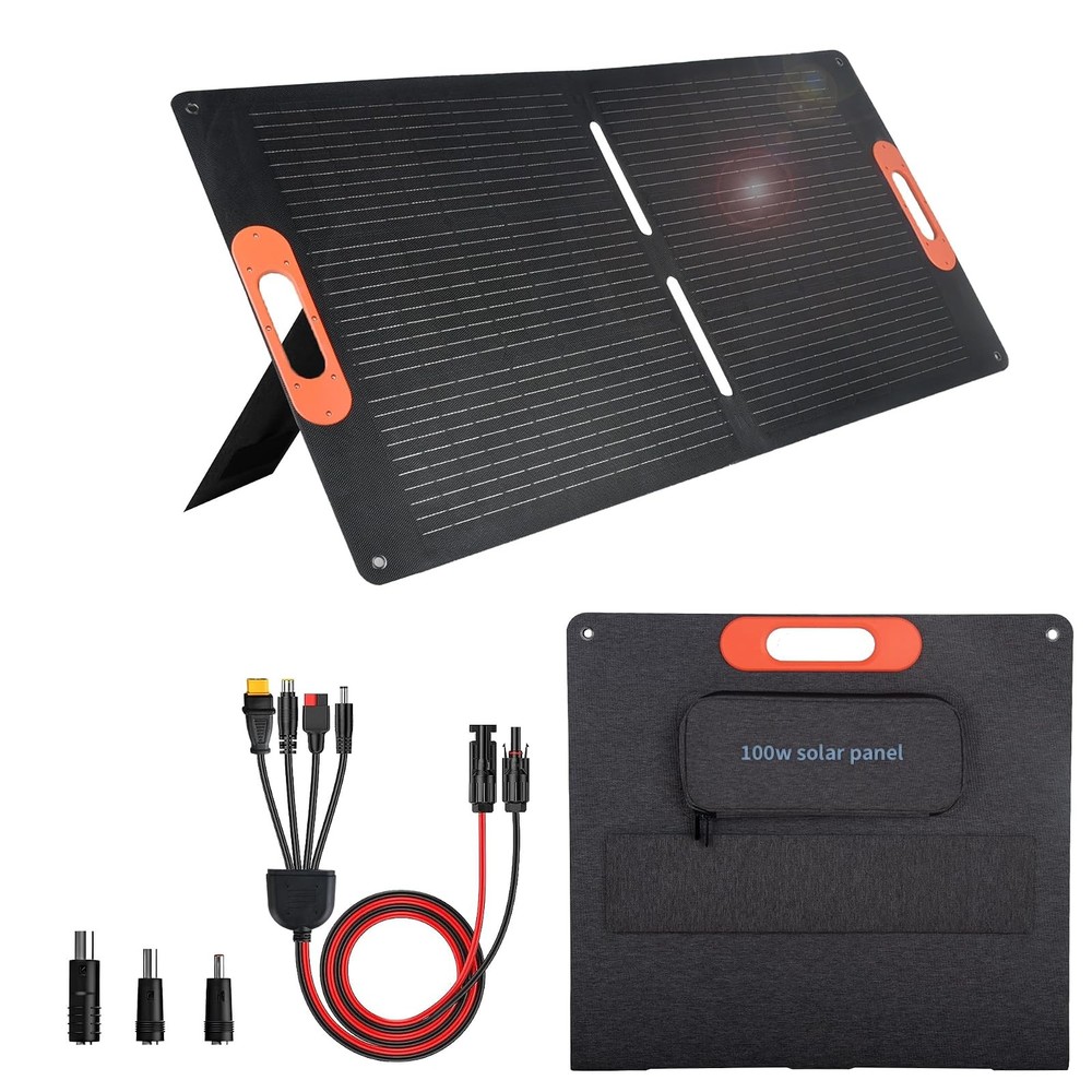 100W Portable Solar Panel Foldable MC4 Output for Power Station