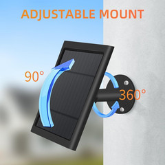 1 Pack 4W Solar Charger for Ring Spotlight & Stick Up Outdoor Cam, Black, High E