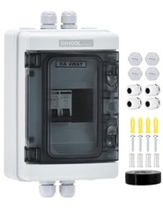 DC AC Disconnect Box Outdoor 30 Amp Breaker Box, Miniature Circuit Breaker wi…
