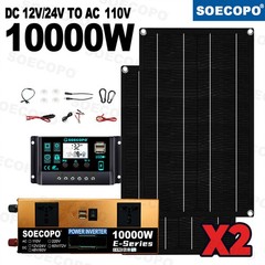 10000W Solar System Kit | 12V24V DC Input to 110V/220V AC Output