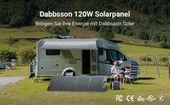 Dabbsson 600W Portable Power Station Solar Generator Foldable Solar Panel 120W