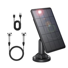 Trail Solar Panel 12V/6V Solar Panel with 4000mAh 3W Solar Battery Kit with H…