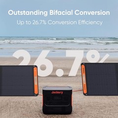Jackery SolarSaga 200W Foldable Bifacial IP68 Solar Panel