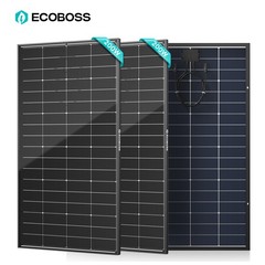 ECOBOSS 2Pack 200W N-Type 16BB Bifacial Solar Panels Mono 25% High Conversion RV