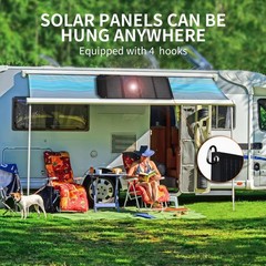 VLAIAN 60W Portable Foldable Solar Panel USB-A USB-C IP67 Waterproof
