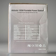 Portable Power Station LiFePO4 Battery 100W (200W Peak) 192Wh 7 Ports Qi Charge