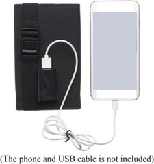 Portable Folding Solar Panel Power Bank, Waterproof, Flexible 20W