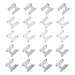 20pcs Earth Plate Grounding Clip Solar Panels PV Roof Fitting Stainless Steel