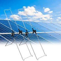 2 Sets Portable Folding Solar Panel Mounts Flexible Stable Mounting Accessories