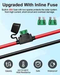 Solar Panel to SAE Adapter Cable 10AWG MC4 to SAE Adapter | Solar 10FT