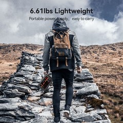 FF Flashfish E103 300W Portable Power Station, 179.2Wh LiFePO4 Battery Pack,