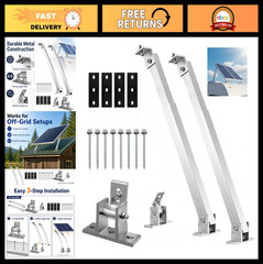 Adjustable Solar Panel Mounting Brackets, 14-27IN Tilt Mount for Roof RV Boat, 6