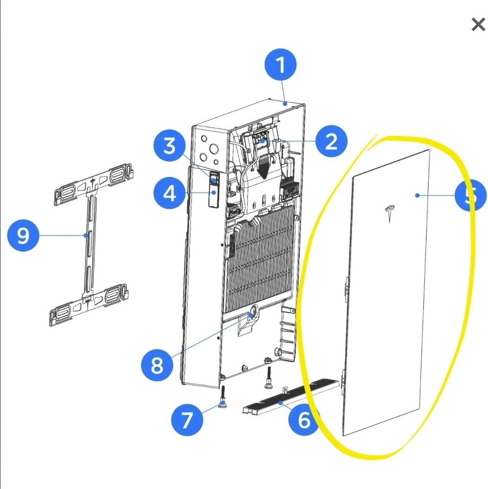Tesla Powerwall 3 Temper Glass Cover For Tesla Powerwall Battery Backup