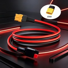 XT60H Power Adapter Cable 12AWG for Portable Energy and Solar Panel Routing