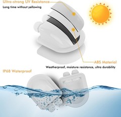 2 Pack IP68 Waterproof Solar Cable Entry Gland Restmo for RV Marine Boat