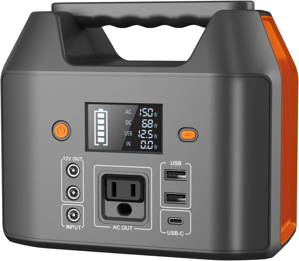 Portable Power Station 150W 155Wh Solar Generator 110V 42000Mah Portable Power B