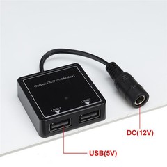 18V 25W Monocrystalline Solar Panel Kit Dual USB Cellphone Recharger JIRW