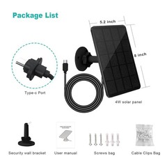 Solar Panel for Blink , Solar Panel 4W with Blink Outdoor 4 (4th Gen) , Solar…