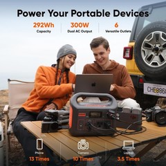 Power Station Explorer 300, 292Wh Backup LiFePO4 Battery,Generator for Outdoors