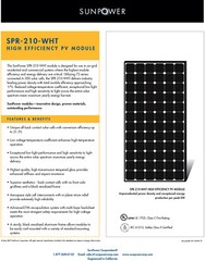 BULK 80 of 210W-230W Sunpower SPR WHT & BLK USED SOLAR MODULES, PICKUP/DELIVERY