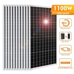 PFCTART Mono Solar Panel Home Off Grid System 12V 100W PV Module Emergency Power