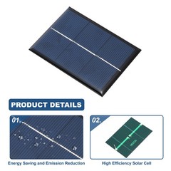 2pcs mini solar panels 1.5V 0.45W 300mA, for photovoltaic cells