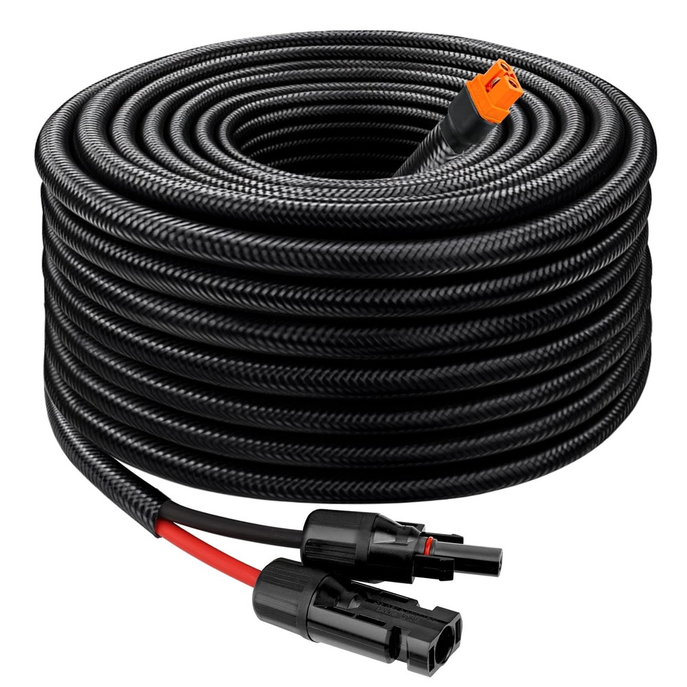 MOOKEERF 10AWG Solar to XT60i Cable – 25FT Solar Panel to XT60i Adapter Conne…