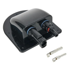 Waterproof Car Junction Box Solar Panel Cable Entry Gland Sealing Box Double Hol