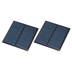 2pcs Mini 4V 0.6W 150mA Solar Panels for Photovoltaic Cells