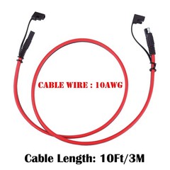 Versatile 10FT SAE Extension Cable – Perfect for Solar, RV, and Trolling Motors
